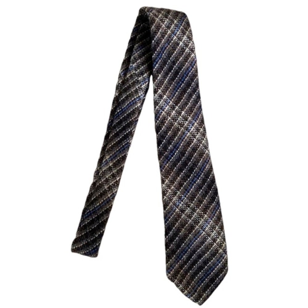 Vintage Craigmill Tie Shetland 100% Wool Made in Scotland 53”X3”